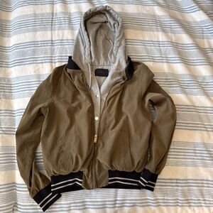 Ikks Women's Khaki and Green Jacket